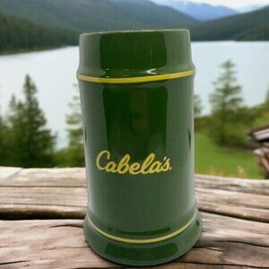 Cabela's Green Rifle Stein Coffee Mug 30 oz Novelty Green with AK47 Handle Sport